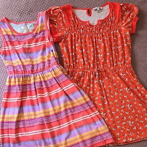 Juicy Couture & Gap Kids  Striped and Floral Kids Dresses - Lot of 2